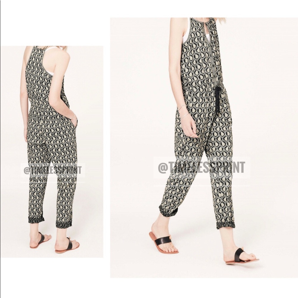Lou&Grey Black/White Print Jumpsuit